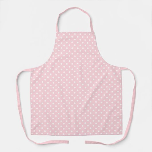 Tablier Pois blancs sur Rose Apron (Recto)