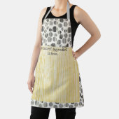 Tablier Pois moderne jaune et gris (Insitu)