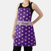 Tablier pois Purple Votre Nom Ici (Insitu)