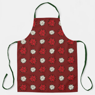 Tablier pois rouges et blancs Poinsettia