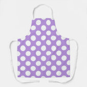 Tablier Pois violets, Motif à points Polka, points, pointi (Recto)