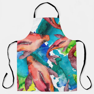 Tablier Poisson aquatique. Mer rouge et poissons exotiques