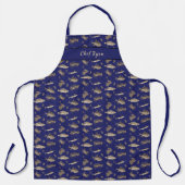 Tablier Poisson Coquillages Mouches Pêcheurs Apron personn (Recto)