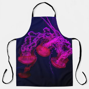 TABLIER POISSON DE JELLES ROSES SOUS LA MER
