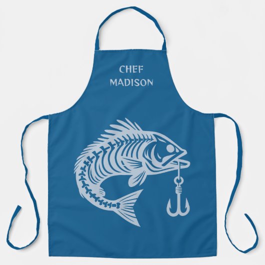 Tablier Poisson de nom personnalisé (Recto)