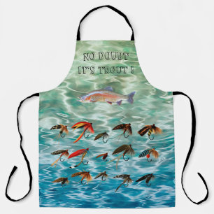 Tablier Poisson de truite et mouches Apron