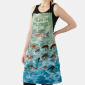 Tablier Poisson de truite et mouches Apron (Insitu)