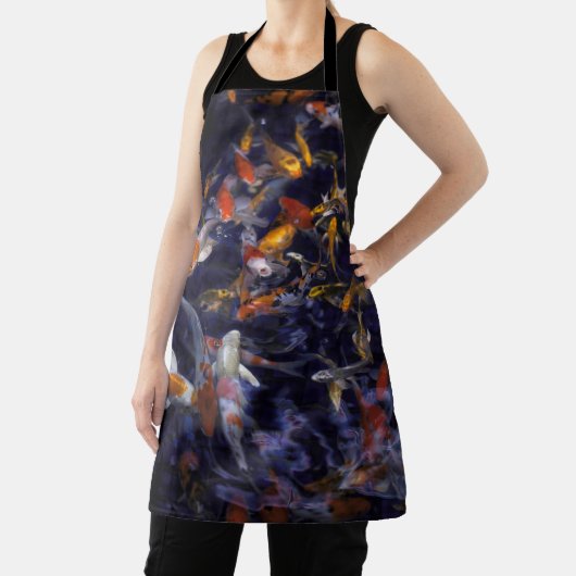 TABLIER POISSON KOI EN FLEURS (Insitu)