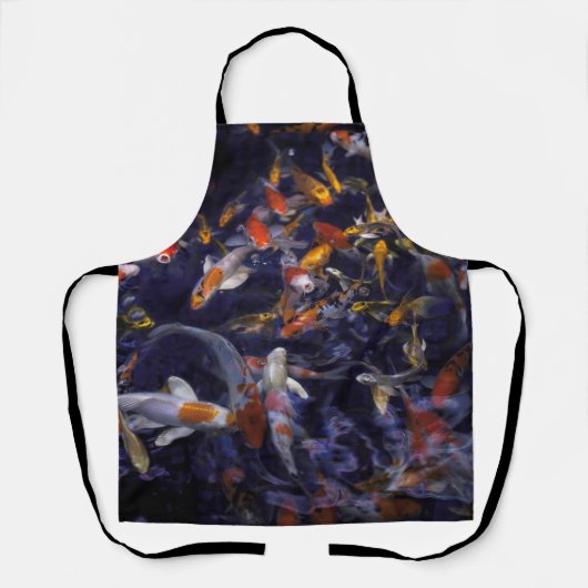 TABLIER POISSON KOI EN FLEURS (Recto)