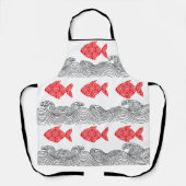 Tablier poisson Mandala (Recto)