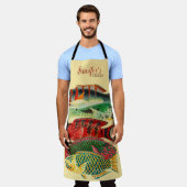 Tablier Poisson tropical personnalisable (Porté)