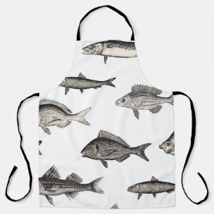 Tablier Poisson vintage sans sourire patternvintage, poiss