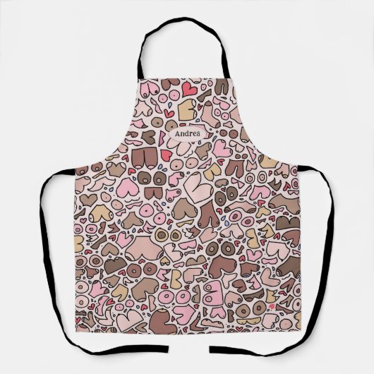 Tablier poitrine femme neutre (Recto)