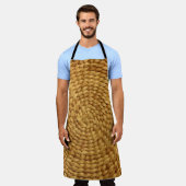 Tablier Poitrine tissée : Authenticité Brown texturée (Porté)