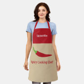 Tablier Poivre rouge chili (Porté)