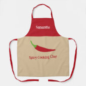 Tablier Poivre rouge chili (Recto)