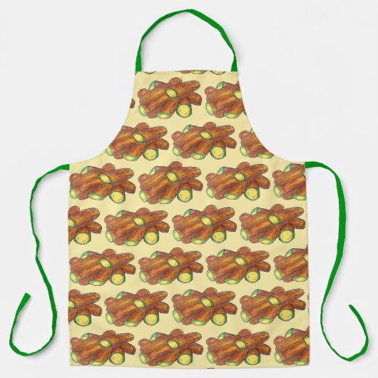 Tablier Poivron de Jalapeño frit vert Jalapeno chaud poivr (Recto)