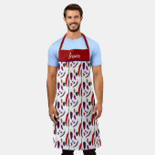 Tablier Poivrons épicés Hot Personnalisé (Porté)