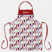 Tablier Poivrons épicés Hot Personnalisé (Recto)