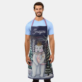 Tablier Polar Bear and Moon Winter Whimsical Art (Porté)