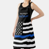 Tablier Police mince Ligne bleue Grill Master American Dra (Insitu)