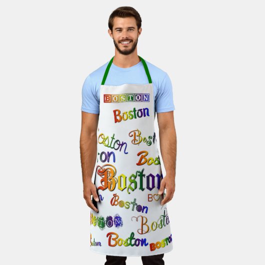 Tablier Polices arc-en-ciel de Boston (Porté)