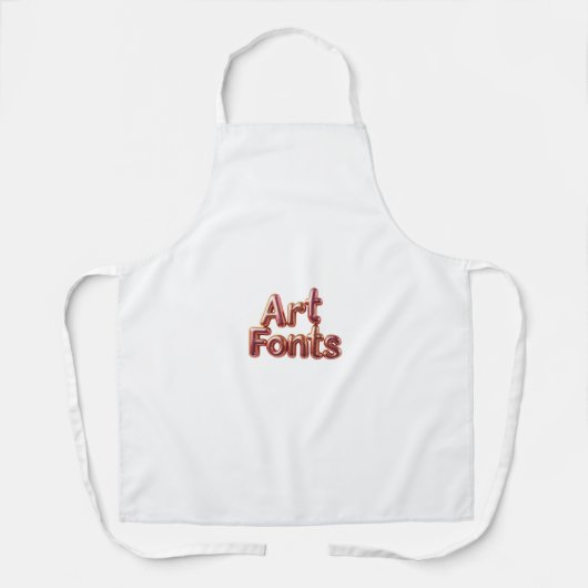 Tablier polices d'art (Recto)