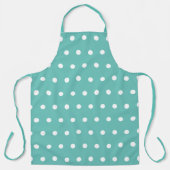 Tablier Polka Dot Apron (Aqua & White) (Recto)