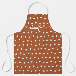 Tablier Polka Dot Apron Brûlé Orange