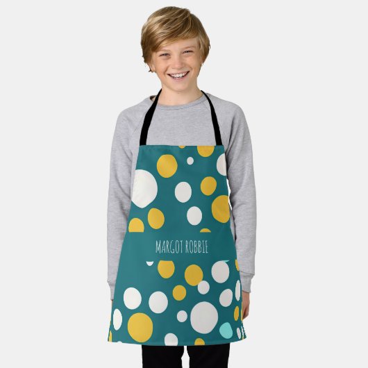 Tablier Polka Dot Circles Pastel Motif (Porté)