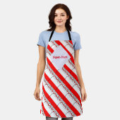 Tablier Pologne et Pologne Drapeau Carrelé Personnalisé (Porté)