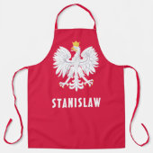 Tablier Pologne Polonais Aigle Rouge Blanc Polska Nom pers (Recto)