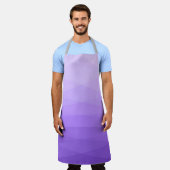 Tablier Polygone violet (Porté)