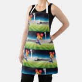 Tablier Pom-pom girl sur le terrain de sport (Insitu)