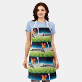 Tablier Pom-pom girl sur le terrain de sport (Porté)