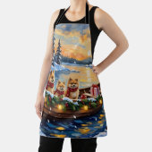 Tablier Pomeranian Christmas Boat Holiday (Insitu)