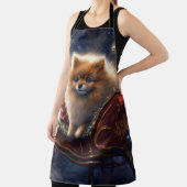 Tablier Pomeranian Fêtes de Noël Brossé (Insitu)
