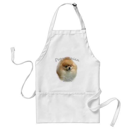 Tablier Pomeranian Papa 2 (Devant)