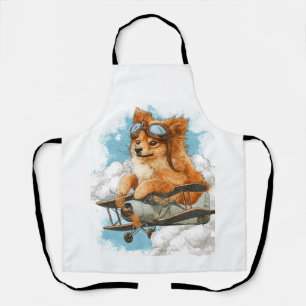 Tablier Poméranien pilote � Chien As Volant