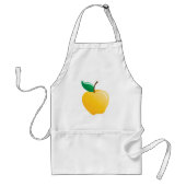 Tablier Pomme Dorée Fruit Jaune Clair (Devant)
