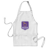 Tablier Pomme violette Badge Conception Fruit Lover (Devant)