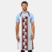 Tablier Pommes Luxe Rayures Jacquard (Porté)