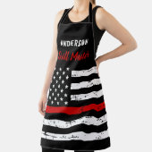 Tablier Pompier mince Red Line Grill Master BBQ Apron (Insitu)