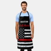 Tablier Pompier mince Red Line Grill Master BBQ Apron (Porté)