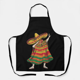 Tablier Poncho Mexicain Dabbing Cinco De Mayo Fête Party
