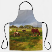 Tablier Ponts Shetland Dans Un Champ, Plein Impression Tab (Recto)