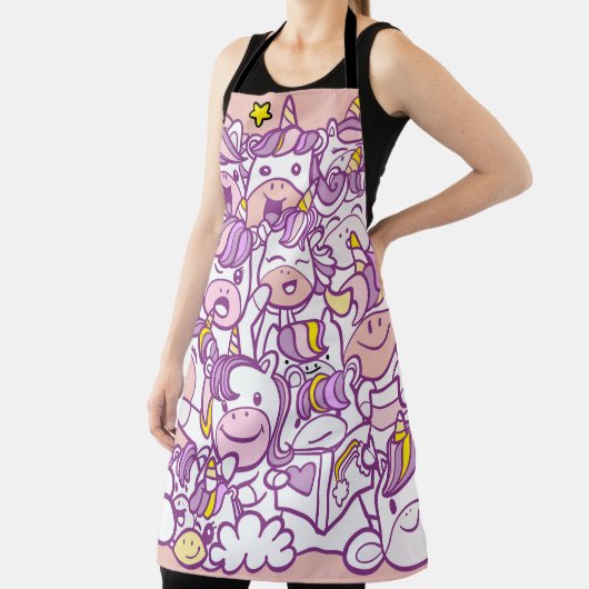 Tablier Pony Unicorn mignon : Collection de Doodles magiqu (Insitu)