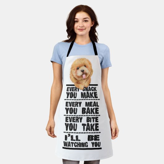 Tablier Poodle Cockerpoo Chaque Snack Que Vous Faites Apro (Porté)
