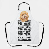 Tablier Poodle Cockerpoo Chaque Snack Que Vous Faites Apro (Recto)