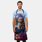 Tablier Poodle sur une pagaie : une aventure Pittoresque (Porté)